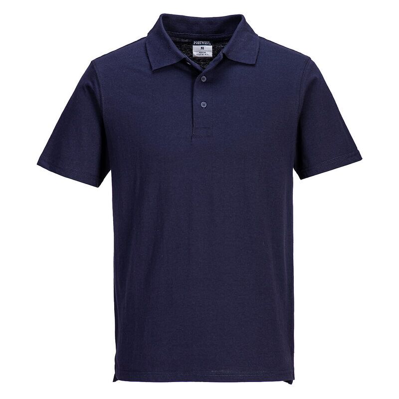 Portwest Lightweight Jersey Polo Shirt (48 in a box) (Navy / XXL / Regular Fit)