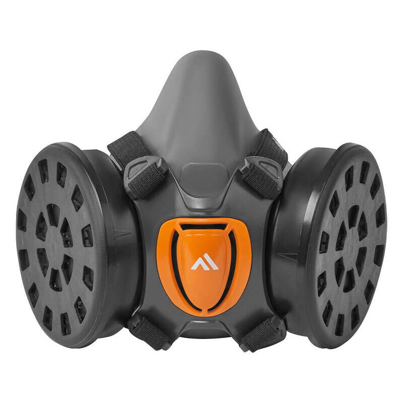 Portwest TPR Half Mask Kit (with P3 filters) (Grey / S/M / R)