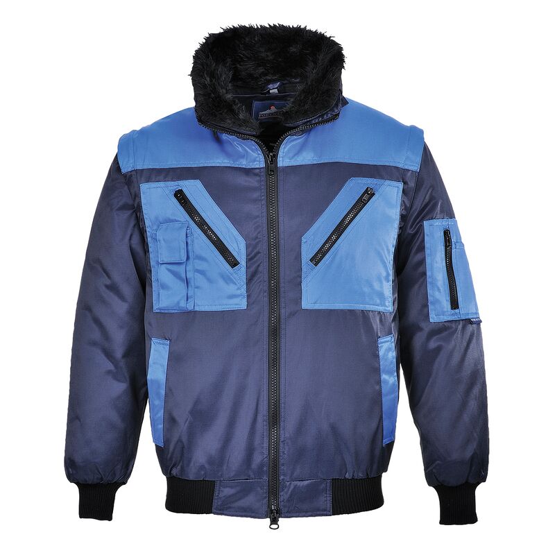 Portwest Two Tone Pilot Jacket (Navy / XXXL / Regular Fit)
