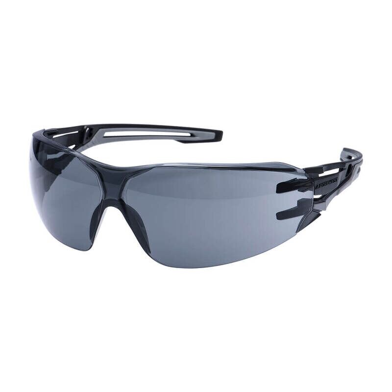 Portwest Anthracite Wraparound Safety Glasses (Smoke / R)