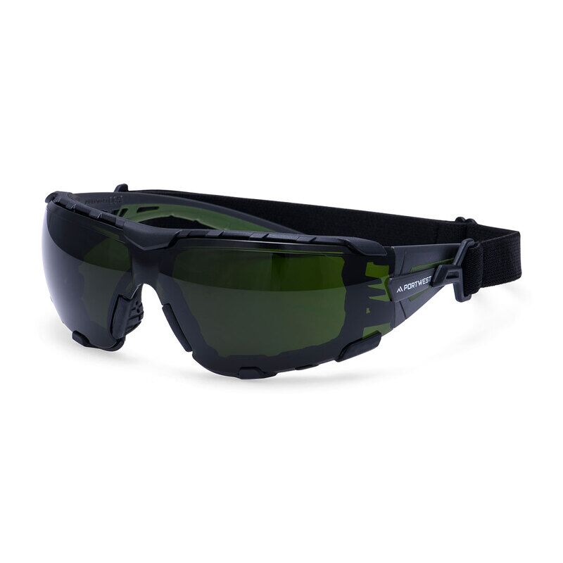 Portwest Tech Look Pro KN Safety Glasses (Bottle Green / R)