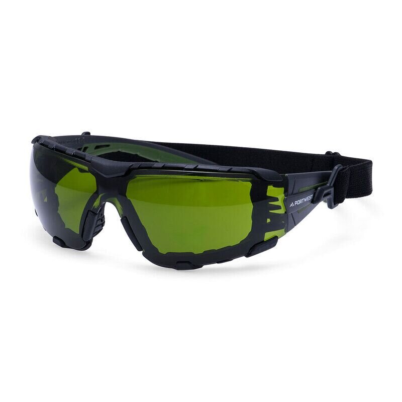Portwest Tech Look Pro KN Safety Glasses (Green / R)