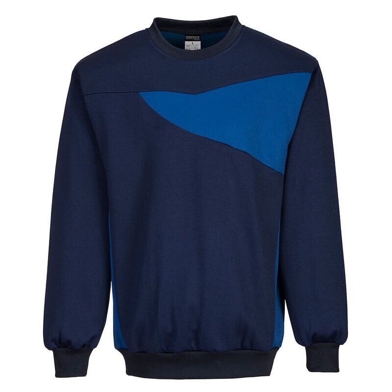 Portwest PW2 Sweatshirt (Navy/Royal / XXL / Regular Fit)