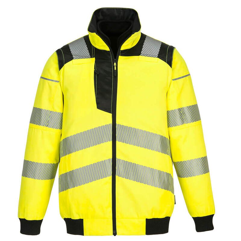 Portwest PW3 Hi-Vis 3-in-1 Pilot Jacket (Yellow/Black / XL / Regular Fit)