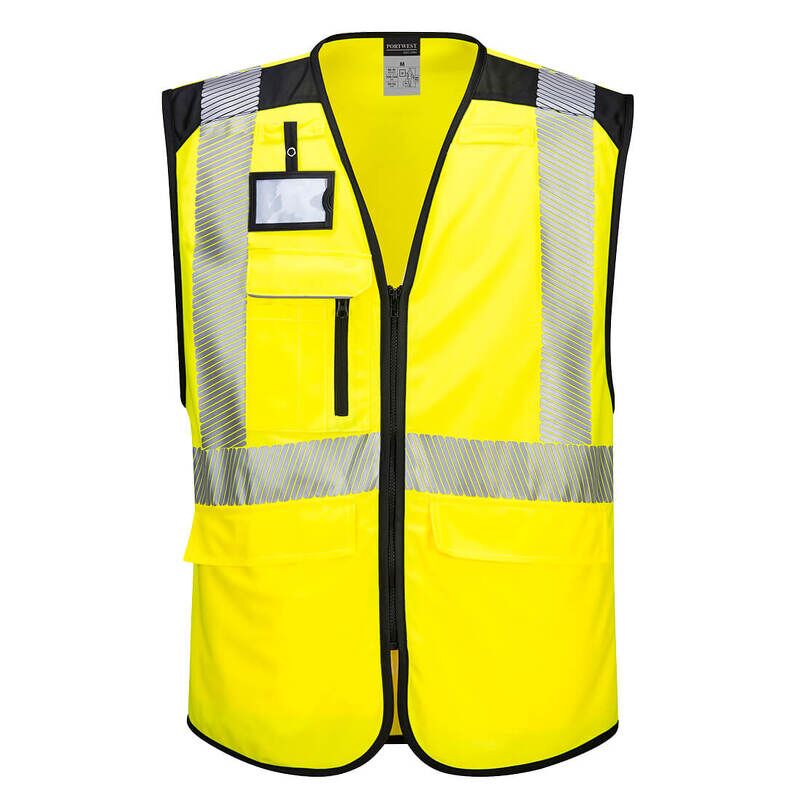 Portwest PW3 Hi-Vis Executive Vest  (Yellow/Black / XXXL / R)
