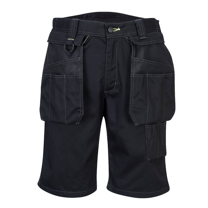 Portwest PW3 Holster Work Shorts (Black / 44 / Regular Fit)