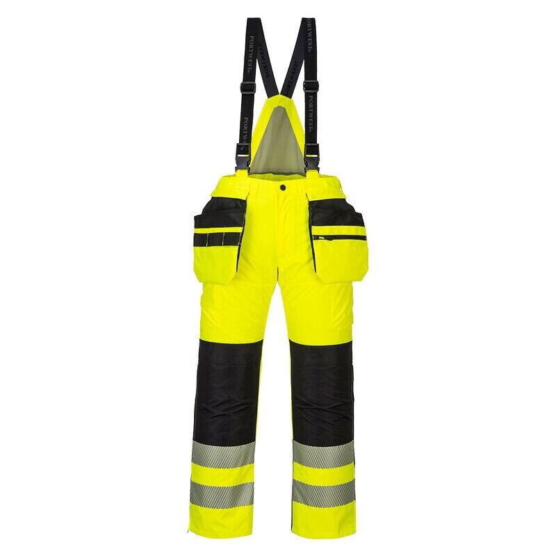 Portwest PW3 Hi-Vis Winter Trousers (Yellow/Black / XL / Regular Fit)
