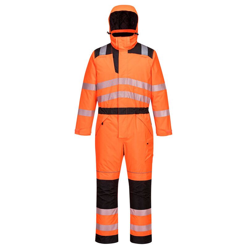 Portwest PW3 Hi-Vis Winter Coverall (Orange/Black / M / R)
