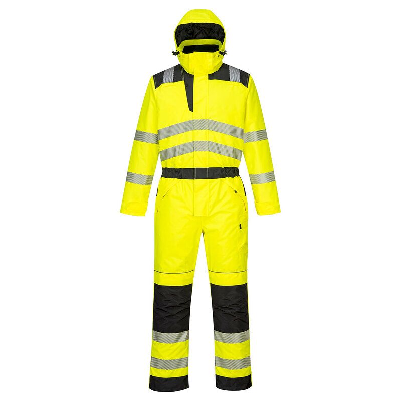 Portwest PW3 Hi-Vis Winter Coverall (Yellow/Black / L / R)