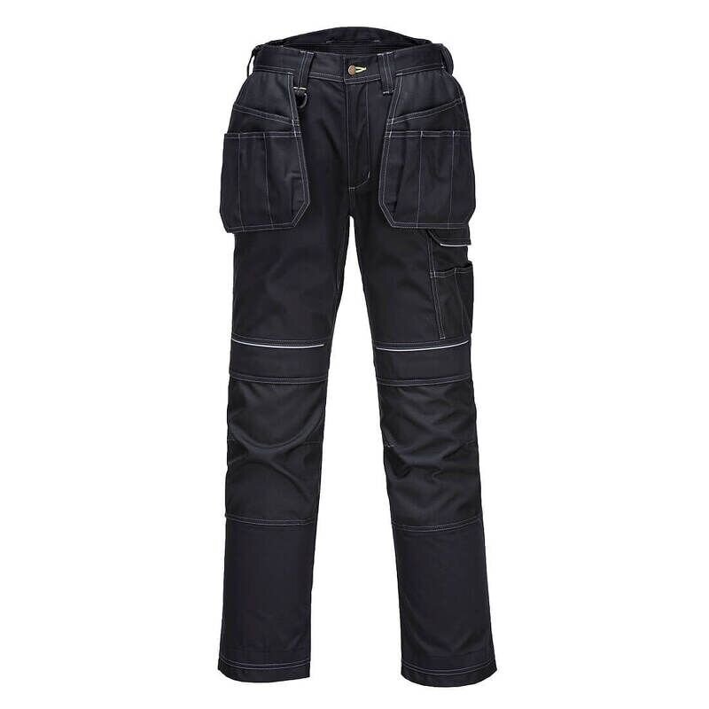 Portwest PW3 Lined Winter Holster Trousers (Black / 44 / Regular Fit)