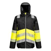 Portwest PW3 Hi-Vis Class 1 Winter Jacket (Yellow/Black / XXXL / Regular Fit)