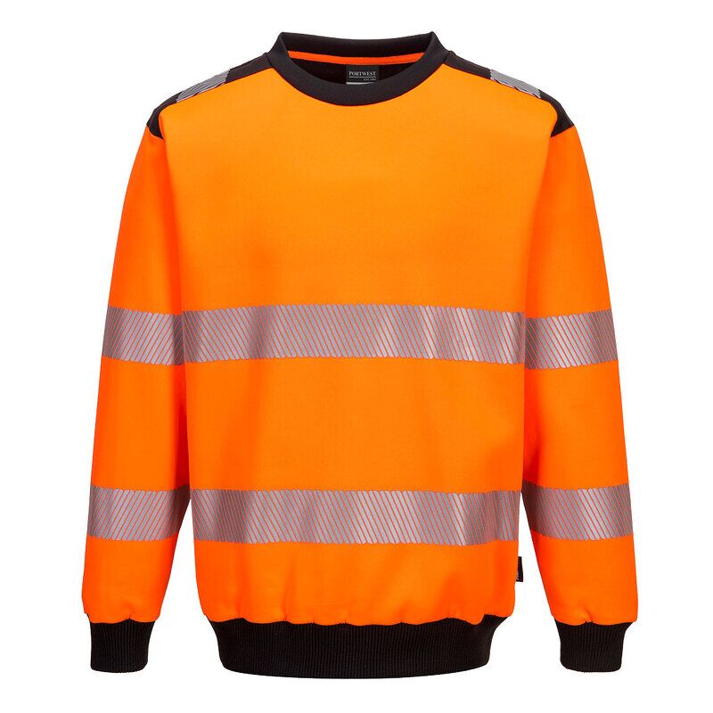 Portwest PW3 Hi-Vis Sweatshirt (Orange/Black / 4XL / R)