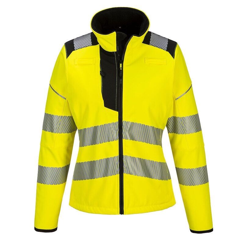 Portwest PW3 Hi-Vis Womens Softshell (3L) (Yellow/Black / XXL / R)
