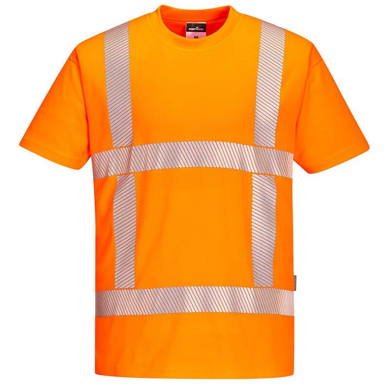 Portwest RWS Hi-Vis Short Sleeved T-Shirt (Orange / XXXL / Regular Fit)