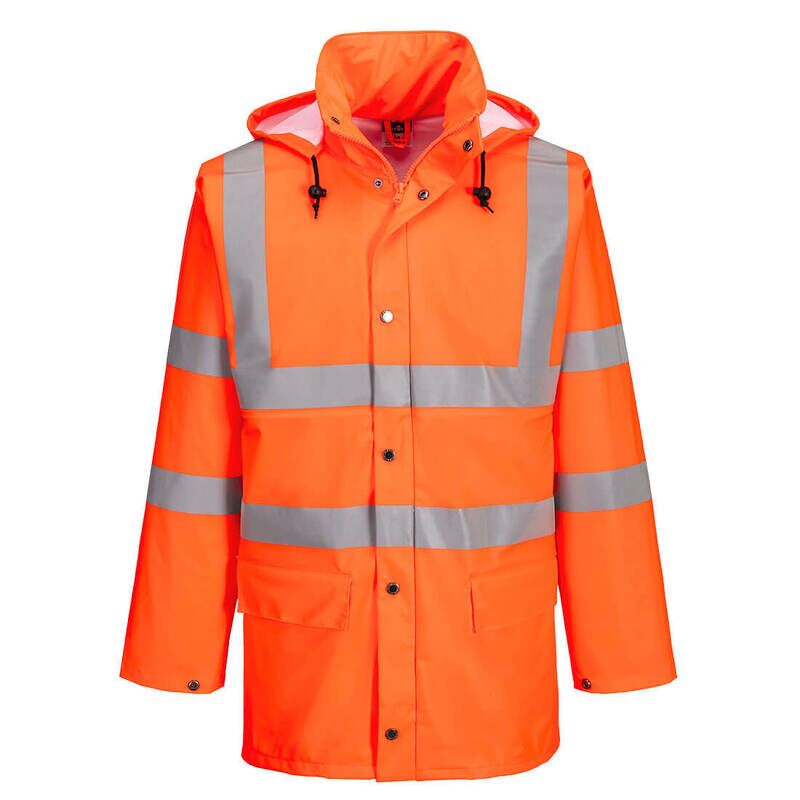 Portwest Sealtex Ultra Hi-Vis Rain Jacket  (Orange / M / Regular Fit)
