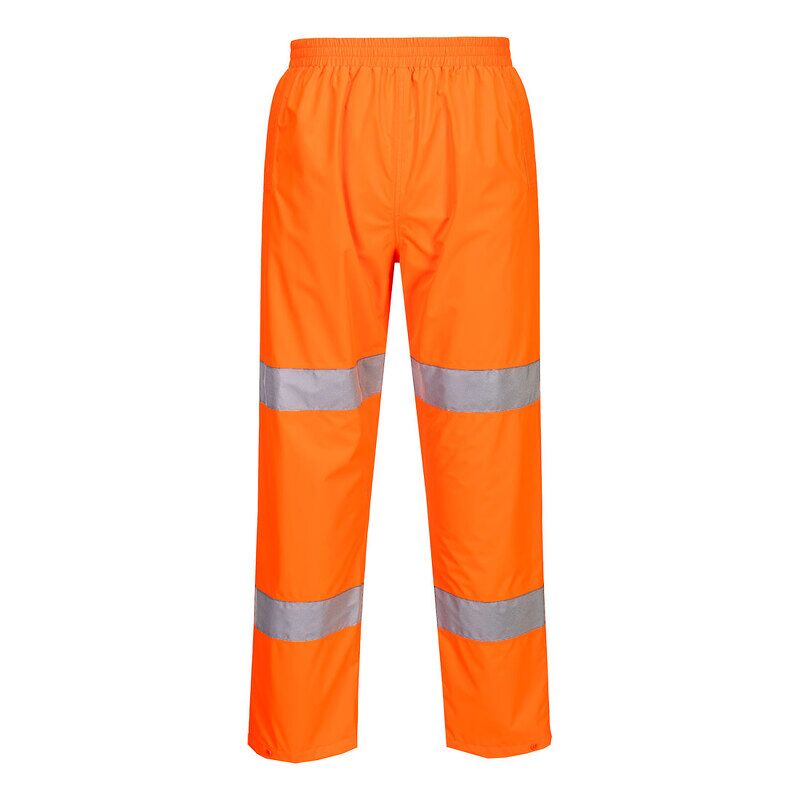 Portwest Hi-Vis Lightweight Packable Trousers (Orange / 6XL / Regular Fit)