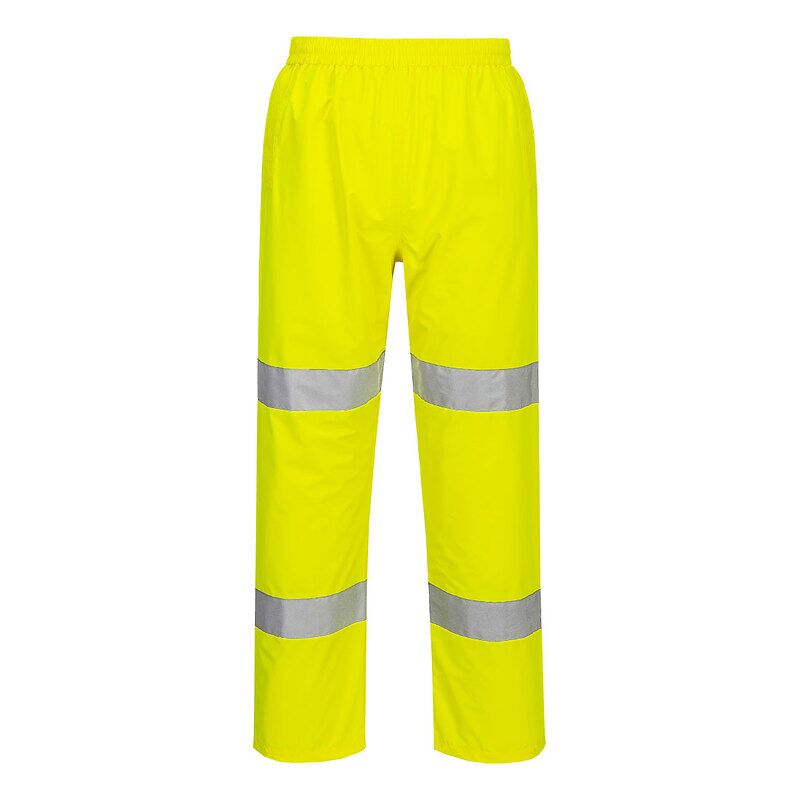 Portwest Hi-Vis Lightweight Packable Trousers (Yellow / M / Regular Fit)