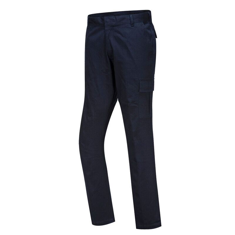 Portwest Stretch Slim Fit Combat Trousers (Navy / 34 / Regular Fit)
