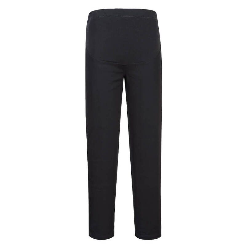 Portwest Stretch Maternity Trousers (Black / L / Regular Fit)