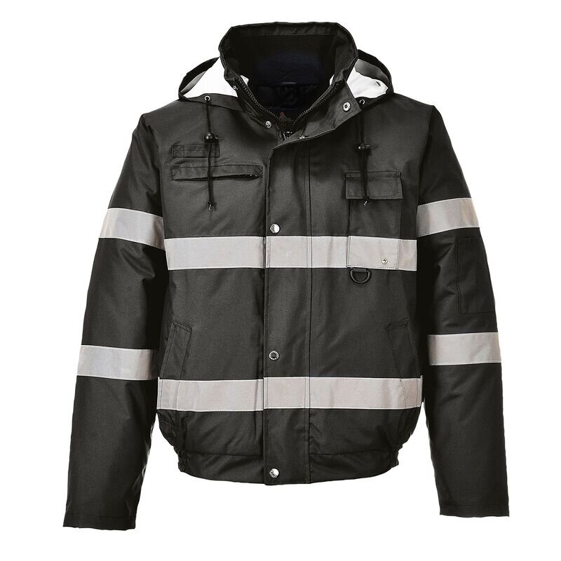 Portwest Iona Lite Winter Bomber Jacket (Black / M / Regular Fit)