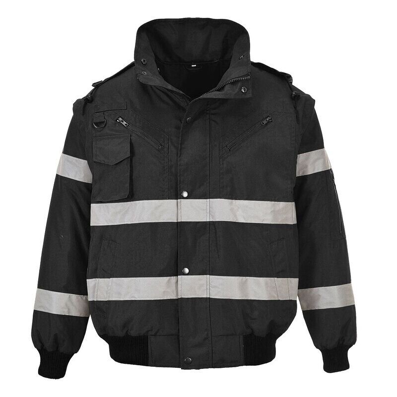 Portwest Iona 4-in-1 Bomber Jacket (Black / XXL / Regular Fit)