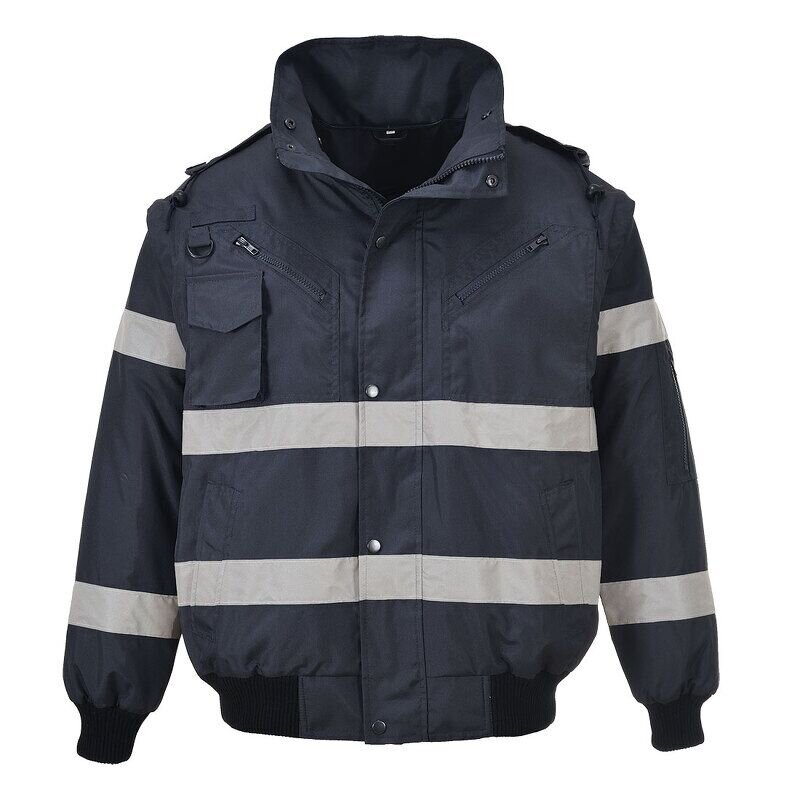 Portwest Iona 4-in-1 Bomber Jacket (Navy / M / Regular Fit)