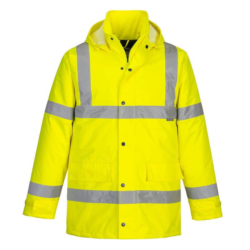 Portwest Hi-Vis Winter Traffic Jacket (Yellow / S / Regular Fit)