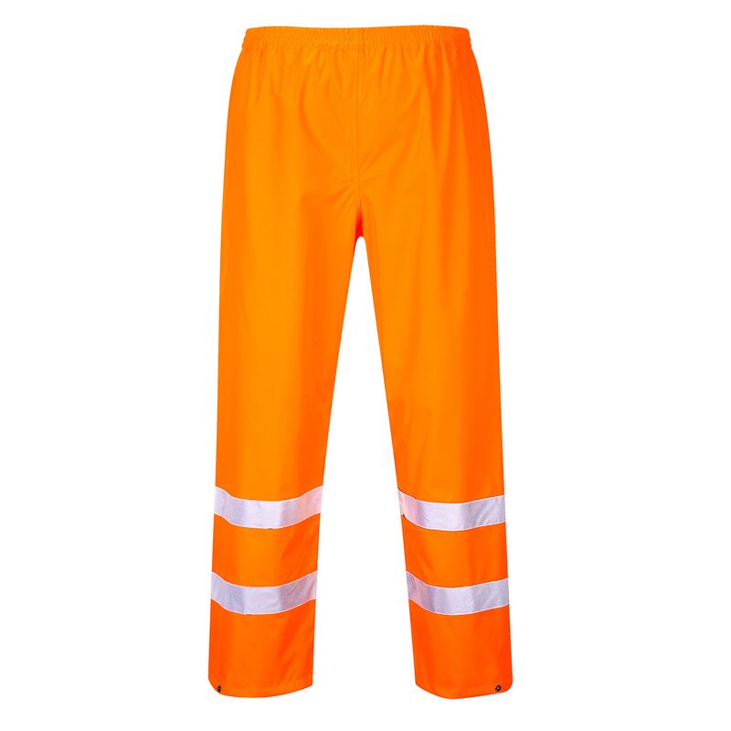 Portwest Hi-Vis Rain Traffic Trousers (Orange / S / Regular Fit)