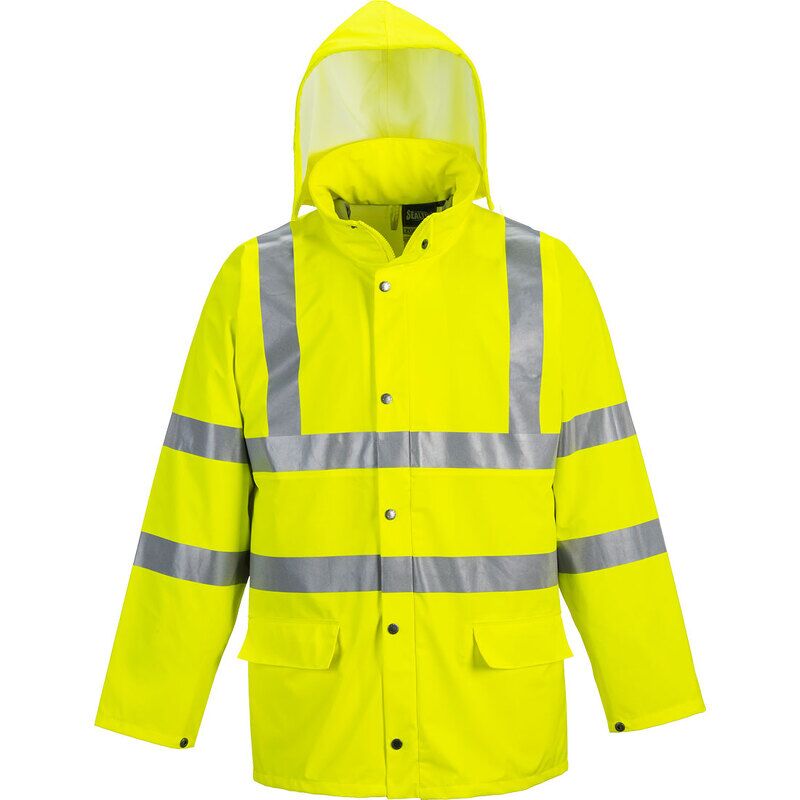 Portwest Sealtex Ultra Hi-Vis Rain Jacket  (Yellow / XL / Regular Fit)