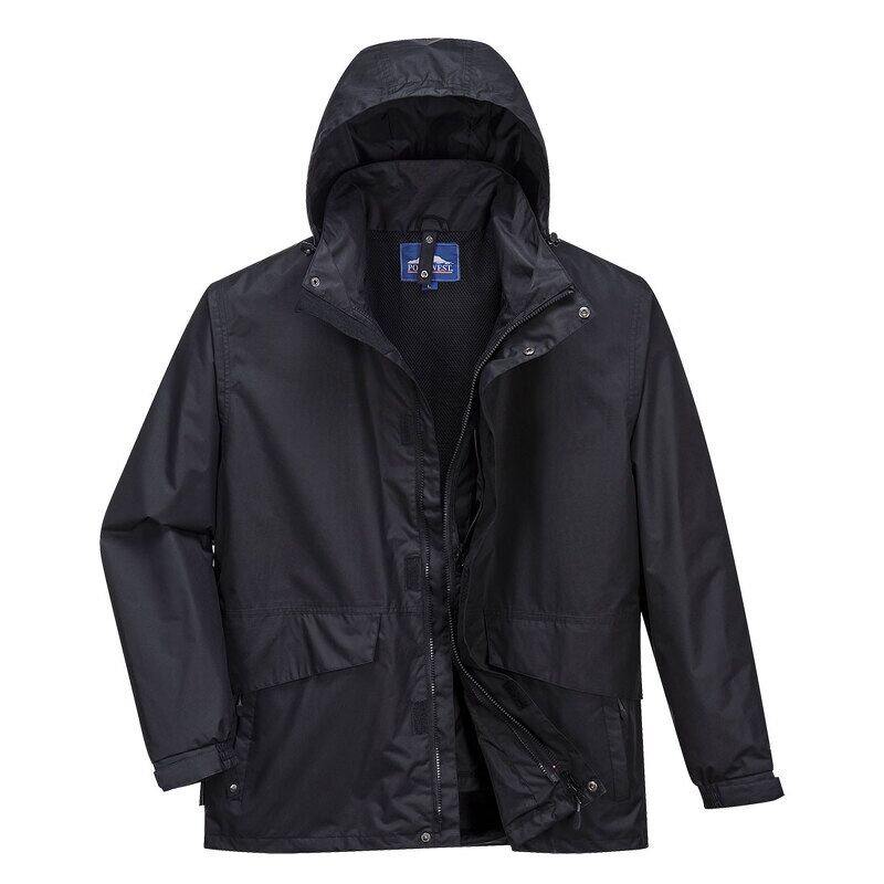 Portwest Argo 3-in-1 Jacket (Black / L / Regular Fit)