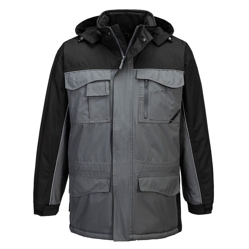 Portwest RS Parka Jacket (Black/Grey / XXXL / Regular Fit)
