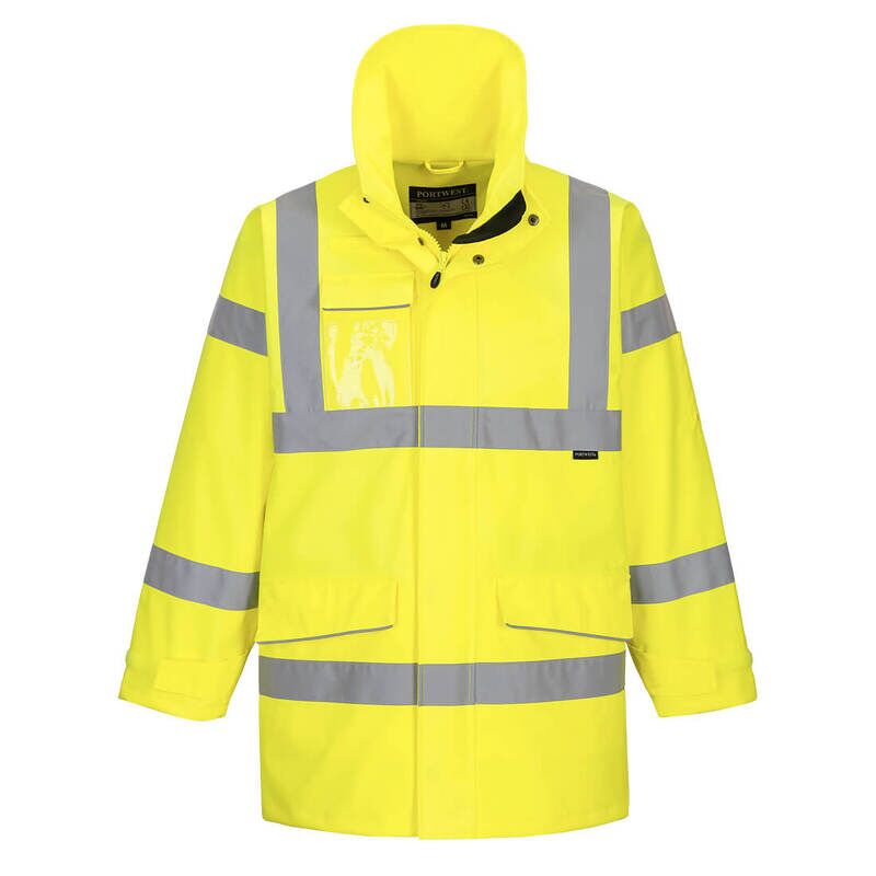 Portwest Hi-Vis Extreme Rain Jacket (Yellow / XXL / Regular Fit)