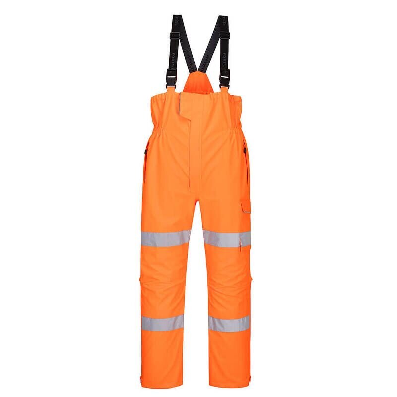 Portwest Hi-Vis Extreme Rain Bib and Brace (Orange / XXXL / R)