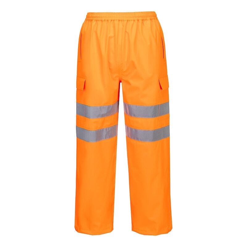 Portwest Hi-Vis Extreme Rain Trousers (3L) (Orange / S / Regular Fit)