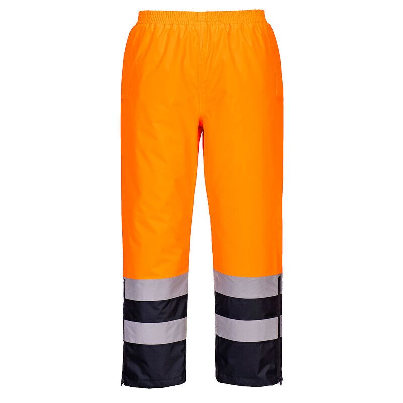 Portwest Hi-Vis Winter Trousers (Orange/Navy / L / R)