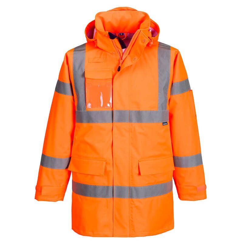 Portwest Hi-Vis Extreme Rain Jacket (3L) (Orange / S / Regular Fit)