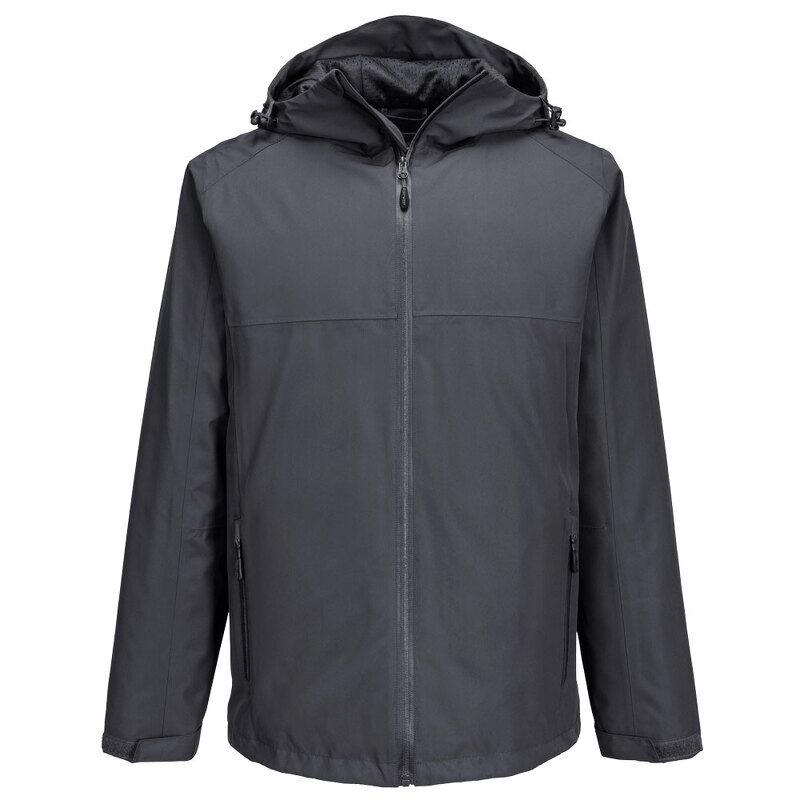 Portwest Professional Rain Jacket (Metal Grey / L / Regular Fit)