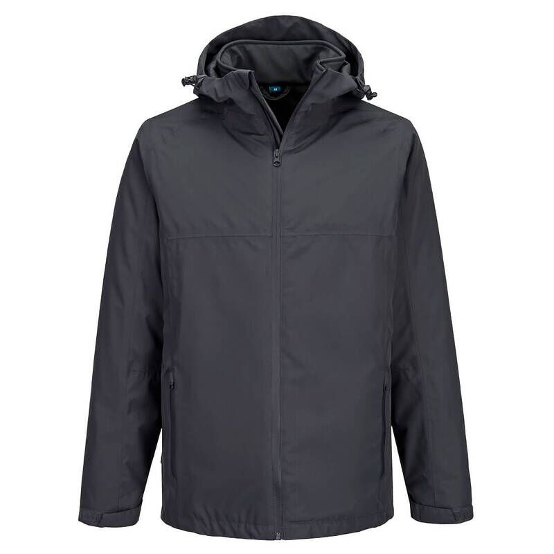 Portwest Professional 3in1 Rain Jacket (Metal Grey / XL / Regular Fit)