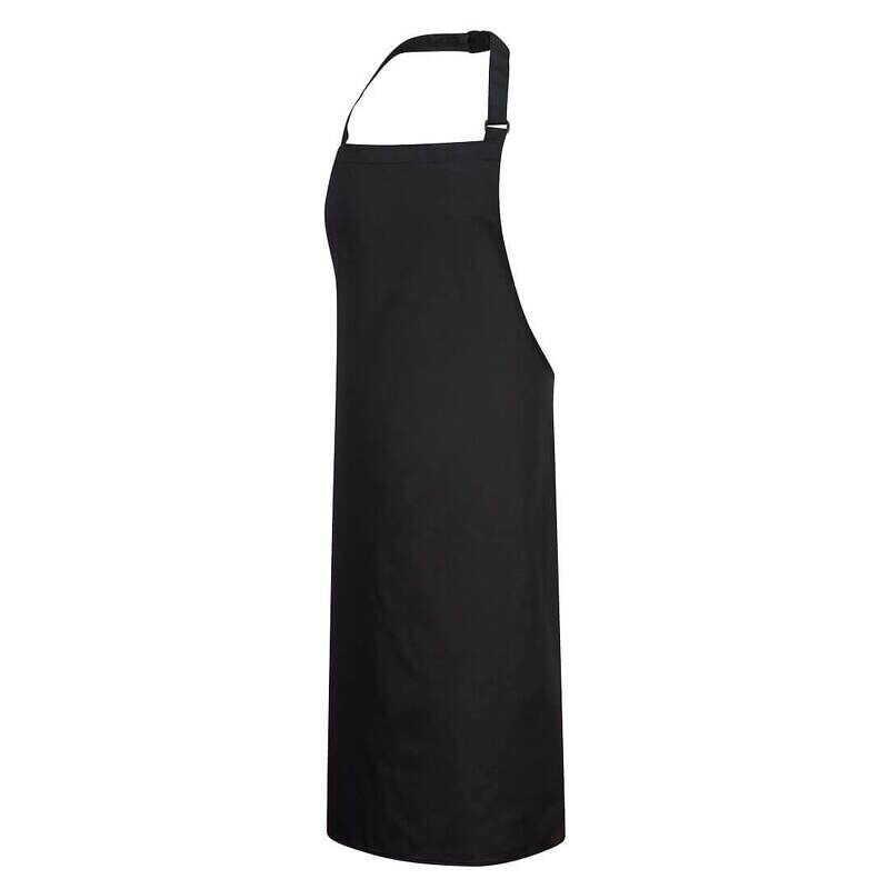 Portwest Polycotton Bib Apron (Black / Regular Fit)