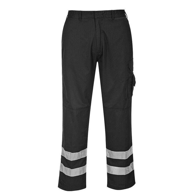 Portwest Iona Safety Combat Trousers (Black / M / Regular Fit)