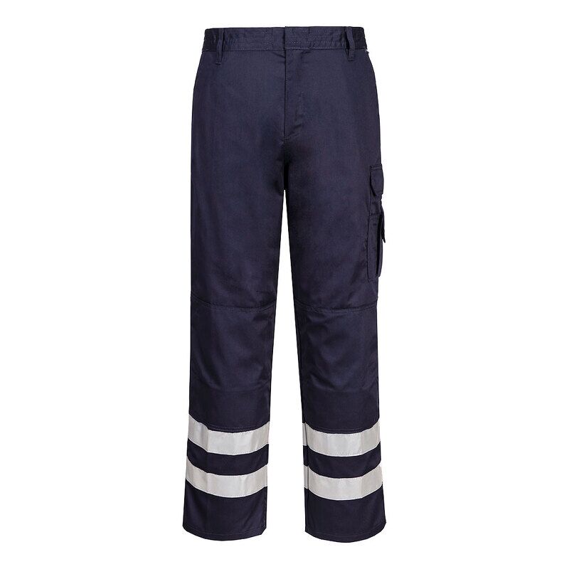 Portwest Iona Safety Combat Trousers (Navy / L / Regular Fit)