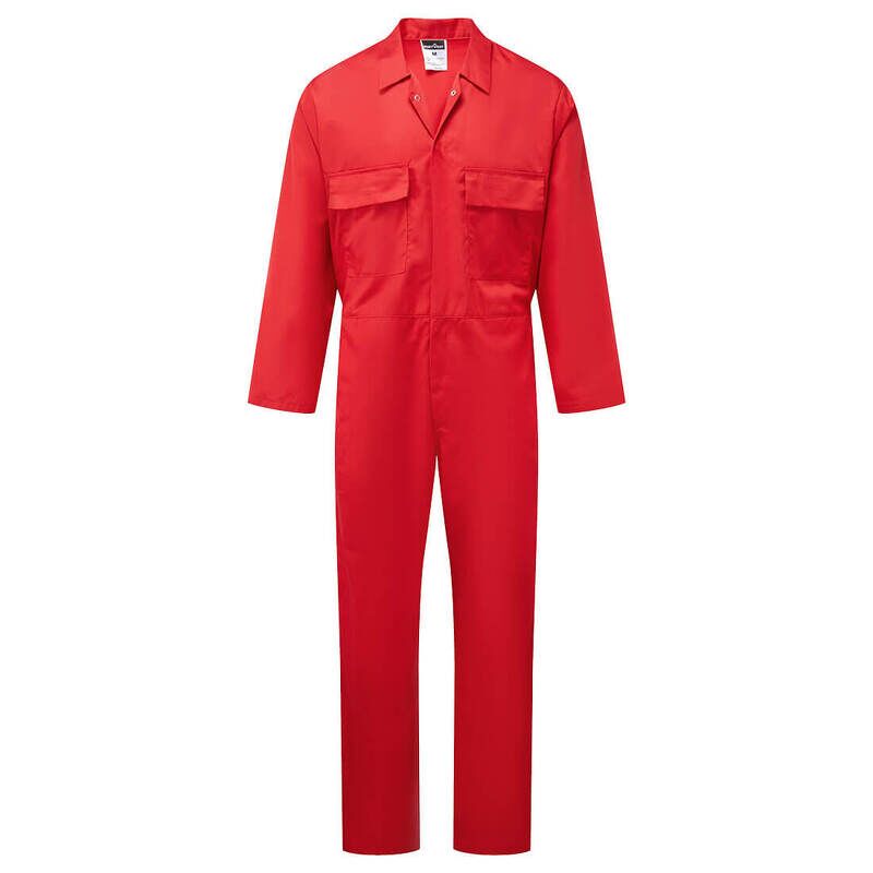 Portwest Euro Work Coverall (Red / M / Regular Fit)