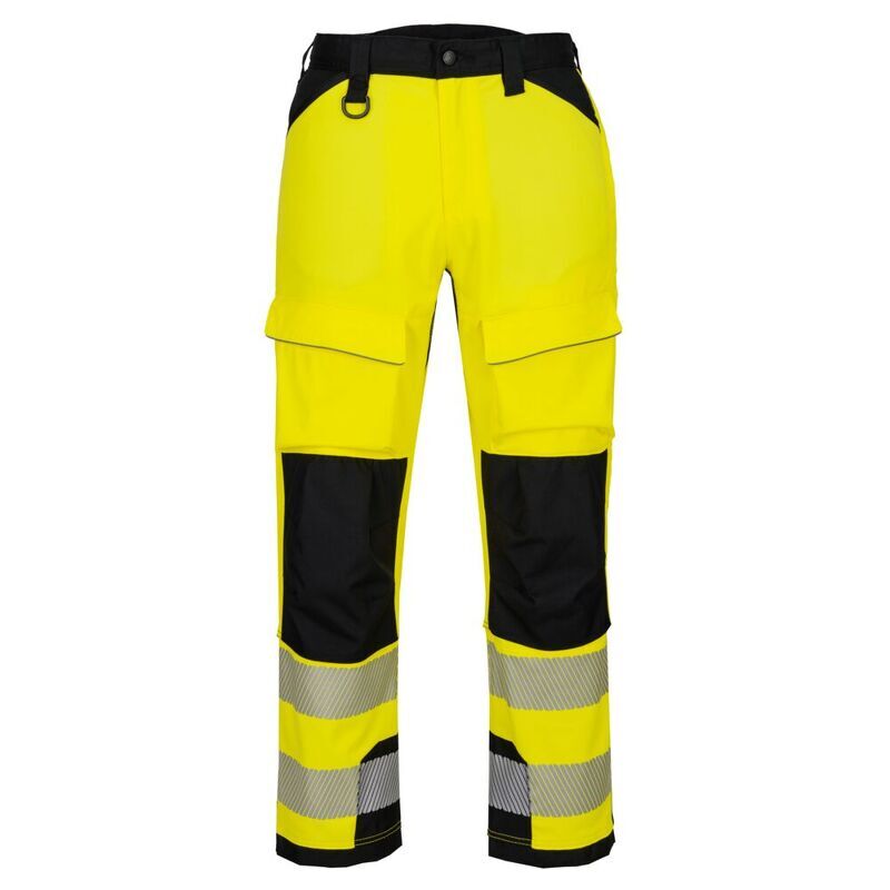 Portwest PW3 Hi-Vis Harness Trousers (Yellow/Black / 40 / Regular Fit)