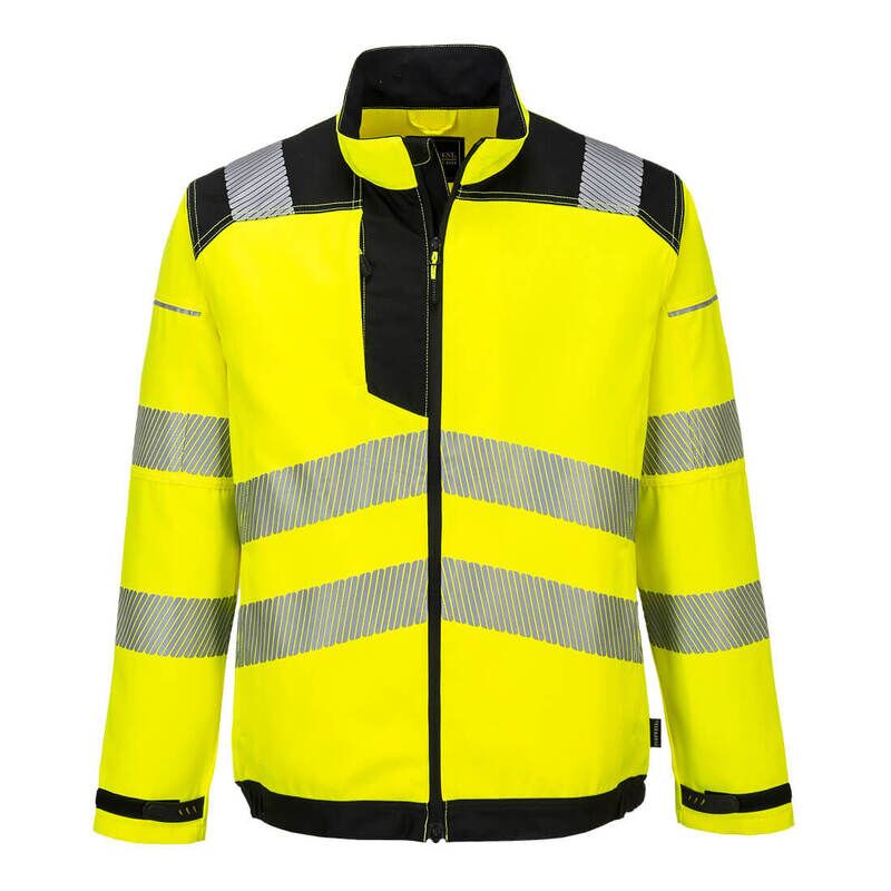 Portwest PW3 Hi-Vis Work Jacket (Yellow/Black / XL / Regular Fit)