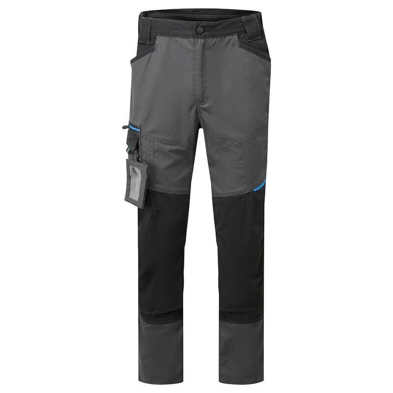 Portwest WX3 Slim Fit Work Trousers (Metal Grey / 44 / Regular Fit)
