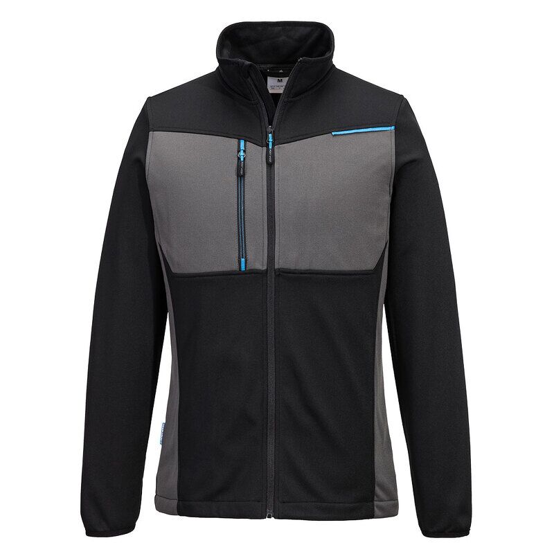 Portwest WX3 Full Zip Tech Fleece (Black / S / Regular Fit)