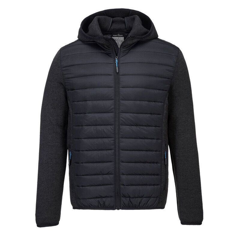 Portwest KX3 Hybrid Baffle Jacket (Grey Marl / XS / Regular Fit)
