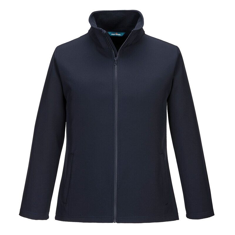 Portwest Womens Print and Promo Softshell Jacket (2 Layers) (Navy / XL / Regular Fit)