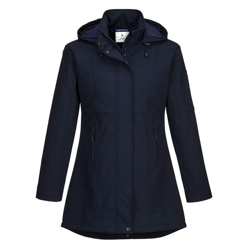 Portwest Carla Ladies Softshell Jacket (3 Layers) (Navy / S / Regular Fit)