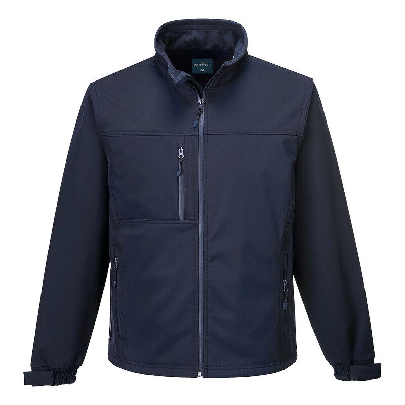 Portwest Softshell Jacket (3 Layers) (Navy / S / Regular Fit)